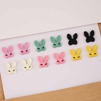 Cartoon Style Rabbit Fox Zinc Alloy Nail Decoration Accessories 60 Pieces Per Pack main image 4