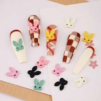 Cartoon Style Rabbit Fox Zinc Alloy Nail Decoration Accessories 60 Pieces Per Pack main image 1