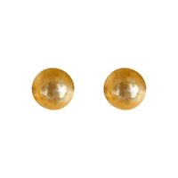 1 Pair IG Style Sweet Simple Style Round Copper 18K Gold Plated Ear Studs main image 5