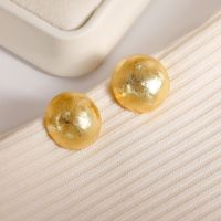 1 Pair IG Style Sweet Simple Style Round Copper 18K Gold Plated Ear Studs main image 6