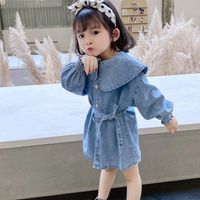 Casual Simple Solid Color Pleated Cotton Blend Girls Dresses main image 3