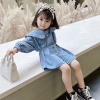 Casual Simple Solid Color Pleated Cotton Blend Girls Dresses main image 2