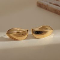 1 Pair Simple Style Geometric Copper Gold Plated Ear Studs main image 4