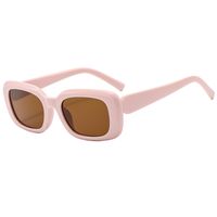 Streetwear Solid Color Ac Square Full Frame Women's Sunglasses main image 4