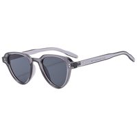 IG Style Simple Style Color Block Solid Color Ac Oval Frame Full Frame Women's Sunglasses sku image 2