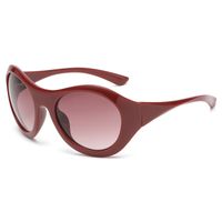 Simple Style Classic Style Color Block Pc Oval Frame Full Frame Women's Sunglasses main image 4