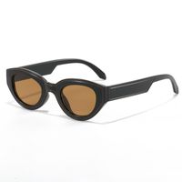 Streetwear Color Block Pc Oval Frame Full Frame Women's Sunglasses sku image 5