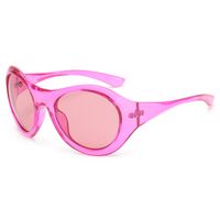 Simple Style Classic Style Color Block Pc Oval Frame Full Frame Women's Sunglasses sku image 5