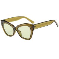 Streetwear Solid Color Leopard Ac Butterfly Frame Full Frame Women's Sunglasses sku image 1
