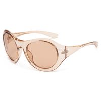 Simple Style Classic Style Color Block Pc Oval Frame Full Frame Women's Sunglasses sku image 6