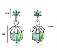 1 Pair Lady Modern Style Classic Style Geometric Inlay Copper Artificial Crystal Zircon Drop Earrings main image 2