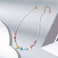 Großhandel Schmuck IG-Stil Farbblock Künstlicher Kristall Halskette sku image 2