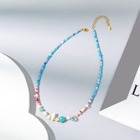 Großhandel Schmuck IG-Stil Farbblock Künstlicher Kristall Halskette sku image 3