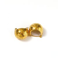 1 Pair Vacation Classic Style C Shape Moon Plating 304 Stainless Steel Gold Plated Ear Studs main image 4