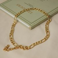 Kupfer 18 Karat Vergoldet Lässig Einfarbig Halskette sku image 1