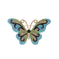 Elegant Animal Butterfly Frog Alloy Rhinestone Unisex Brooches sku image 11