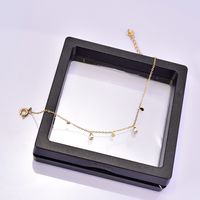 Acero Titanio Chapados en oro de 18k Estilo IG Estilo Simple Ahuecar Embutido Triángulo Gotitas De Agua Rectángulo Acero Titanio Pulsera main image 8