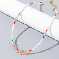 Wholesale Jewelry IG Style Color Block Stone Necklace main image 4