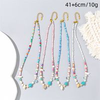 Großhandel Schmuck IG-Stil Farbblock Künstlicher Kristall Halskette main image 2