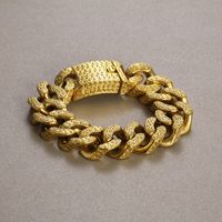Hip-Hop Geometric 304 Stainless Steel 18K Gold Plated Men's Bracelets main image 1