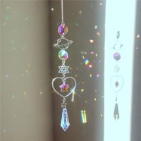 Nordic Style Household Geometric Moon Water Droplets Artificial Crystal Alloy Pendant Artificial Decorations sku image 1