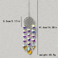 Nordic Style Household Geometric Moon Water Droplets Artificial Crystal Alloy Pendant Artificial Decorations main image 2