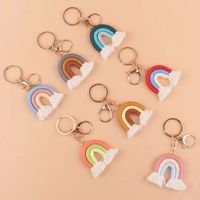Cute Letter Alloy Keychain main image 1