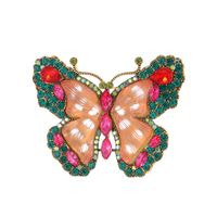 Elegante Animal Mariposa Rana Aleación Diamante De Imitación Unisexo Broches sku image 15