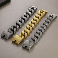 Hip-Hop Geometric 304 Stainless Steel 18K Gold Plated Men's Bracelets main image 11