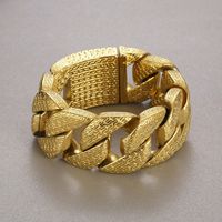 Hip-Hop Geometric 304 Stainless Steel 18K Gold Plated Men's Bracelets main image 4