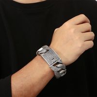 Hip-Hop Geometric 304 Stainless Steel 18K Gold Plated Men's Bracelets main image 10