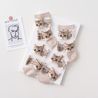 Women's Fashion Cat Cotton Crew Socks sku image 6