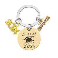 2022 Graduation Saison Geschenk Ich Absolvierte Schriftzug Edelstahl Keychians Großhandel sku image 9