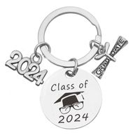 2022 Graduation Season Gift I Graduated Lettering Stainless Steel Keychians Wholesale sku image 2