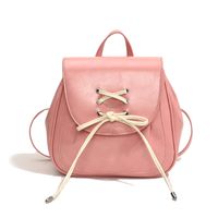 Einfarbig Bogenknoten Lässig Rucksack Für Damen sku image 3