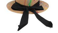 Retro Style Classic Top Hat Jazz Hat Decoration Belt Handmade Hat Decoration Accessories sku image 18