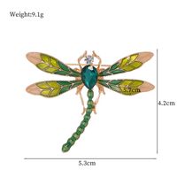 Simple Style Classic Style Leaves Flower Dragonfly Alloy Inlay Rhinestones Unisex Brooches main image 5
