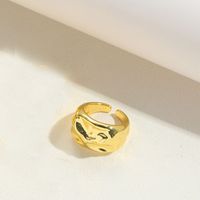 Kupfer Einfacher Stil Klassischer Stil Pendeln Runden Herzform Rhombus Offener Ring sku image 5