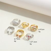 Copper 14K Gold Plated Basic Modern Style Classic Style Inlay Heart Shape Solid Color Zircon Open Rings main image 2