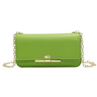 Women's One Size Pu Leather Solid Color Classic Style Sewing Thread Magnetic Buckle Shoulder Bag sku image 4