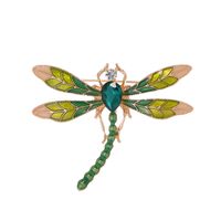 Simple Style Classic Style Leaves Flower Dragonfly Alloy Inlay Rhinestones Unisex Brooches sku image 8