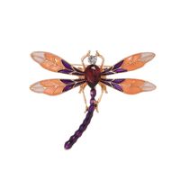 Simple Style Classic Style Leaves Flower Dragonfly Alloy Inlay Rhinestones Unisex Brooches sku image 9