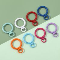 Simple Style Solid Color Metal Women's Keychain sku image 8