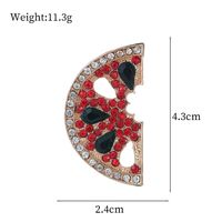 Simple Style Classic Style Animal Leaf Watermelon Alloy Inlay Artificial Rhinestones Women's Brooches main image 7