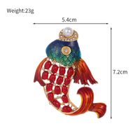 Simple Style Classic Style Animal Leaf Watermelon Alloy Inlay Artificial Rhinestones Women's Brooches main image 9