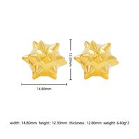 1 Pair Simple Style Classic Style Solid Color Plating Inlay Stainless Steel Zircon 18K Gold Plated Ear Studs main image 6