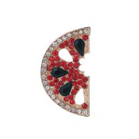 Simple Style Classic Style Animal Leaf Watermelon Alloy Inlay Artificial Rhinestones Women's Brooches sku image 2