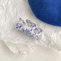 Ethnic Style Blue And White Porcelain Acetic Acid Sheets Stoving Varnish Hair Clip Hair Claws 1 Piece sku image 14