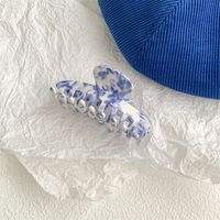 Ethnic Style Blue And White Porcelain Acetic Acid Sheets Stoving Varnish Hair Clip Hair Claws 1 Piece sku image 13