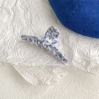 Ethnic Style Blue And White Porcelain Acetic Acid Sheets Stoving Varnish Hair Clip Hair Claws 1 Piece sku image 12